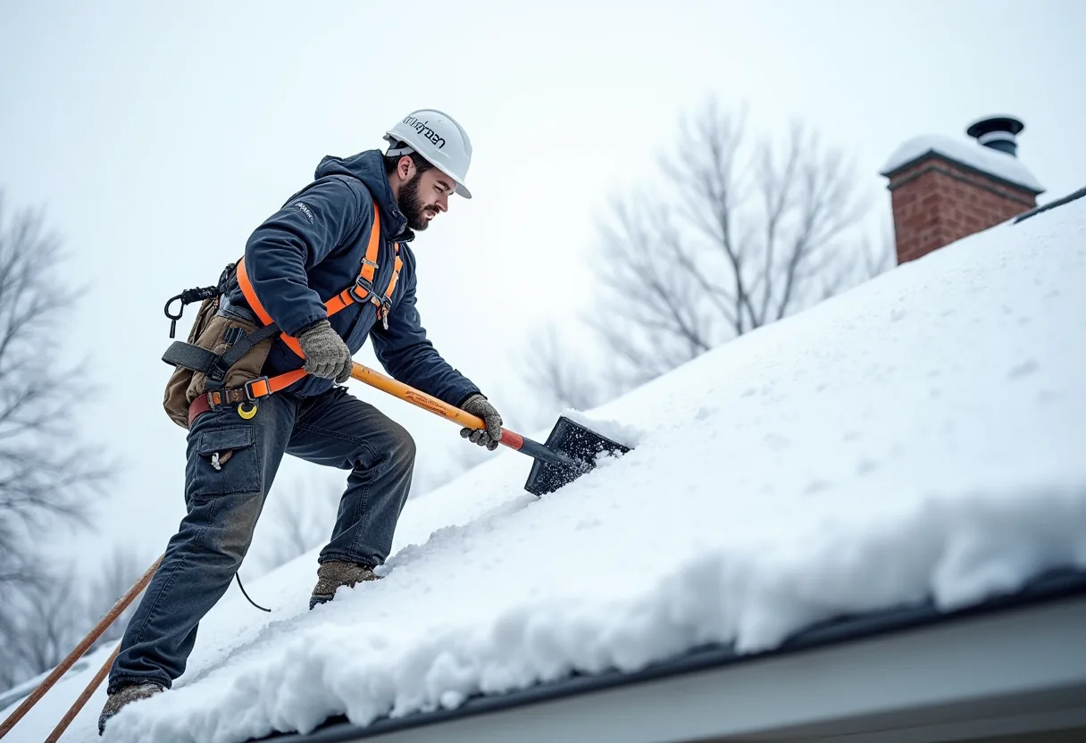 Déneigement de toiture — Sherbrooke