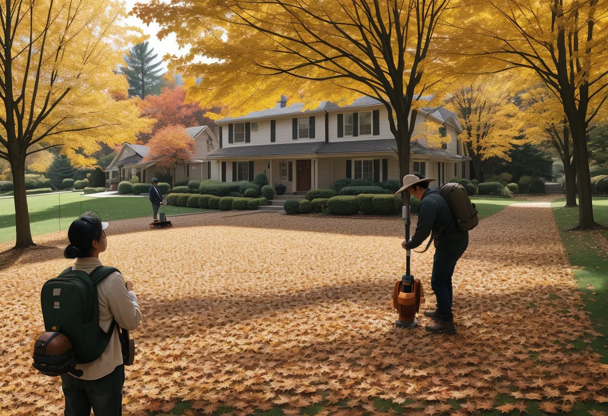 Ramassage de feuilles