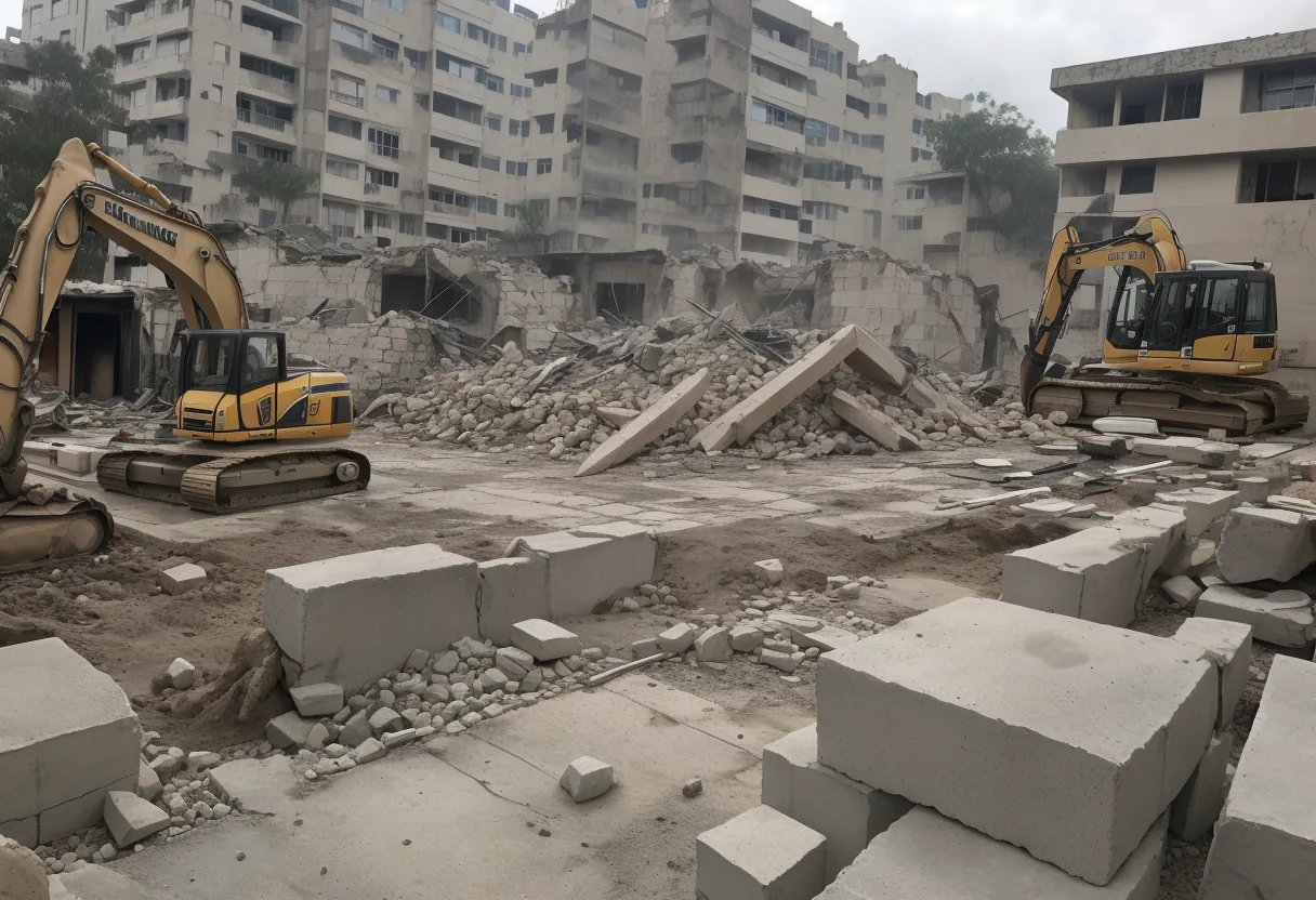 Démolition de béton