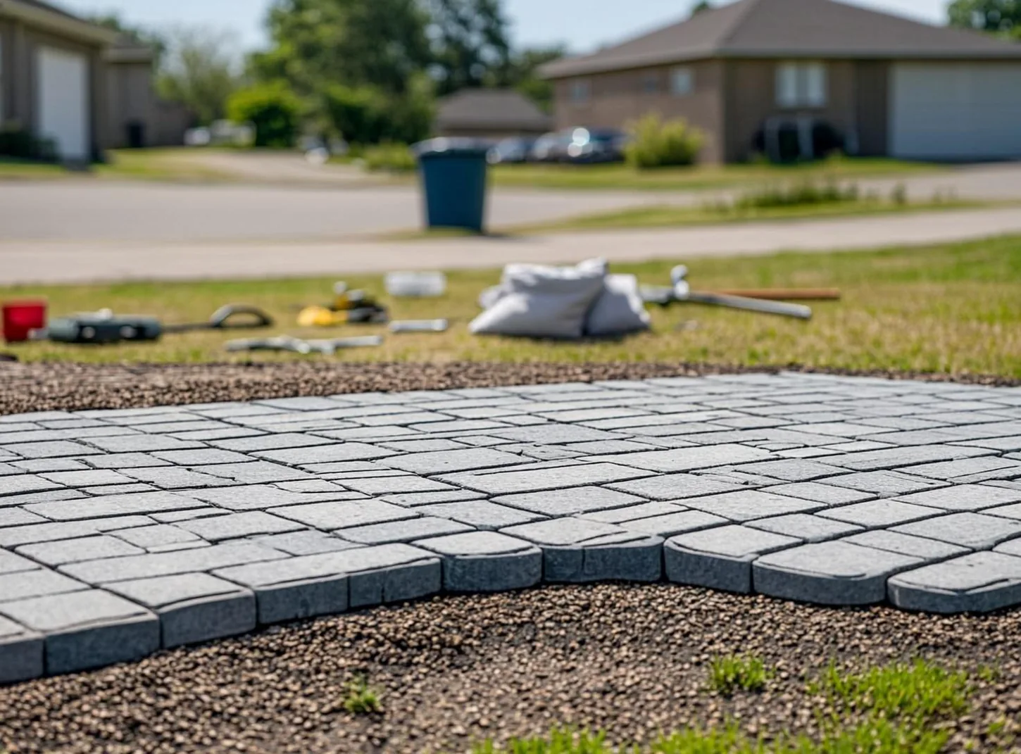 Pavé perméable et drainage