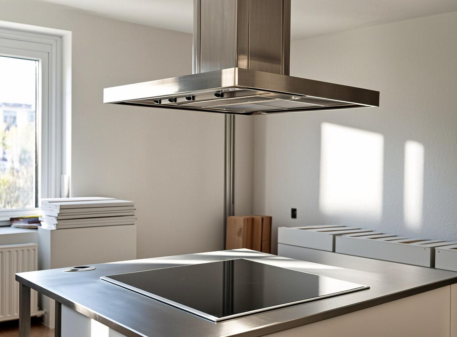 Installation de hotte de cuisine